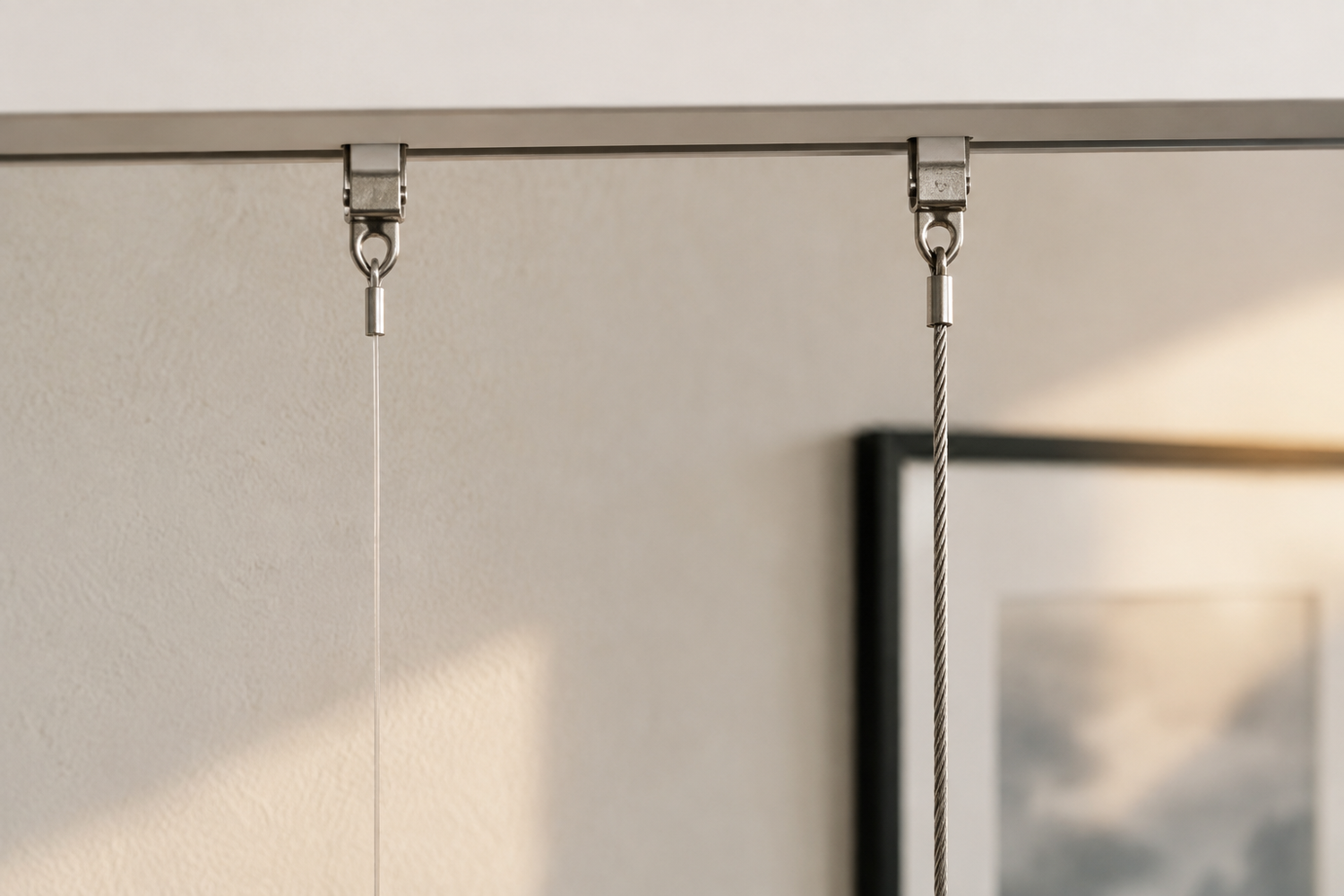 Câble perlon ou câble acier : lequel choisir selon le poids de votre tableau ?