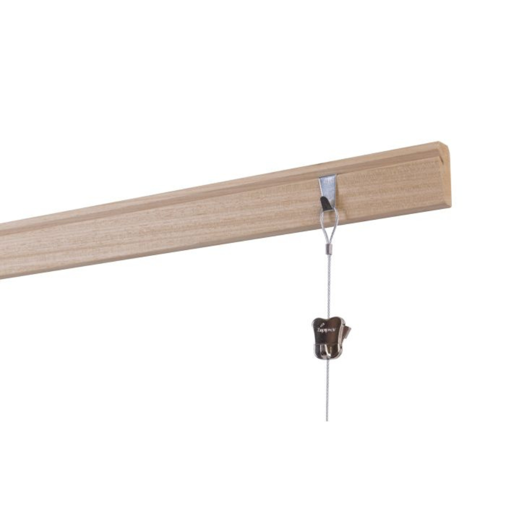 Crochet Riva acier noir STAS - Suspension tableau sur cimaise design
