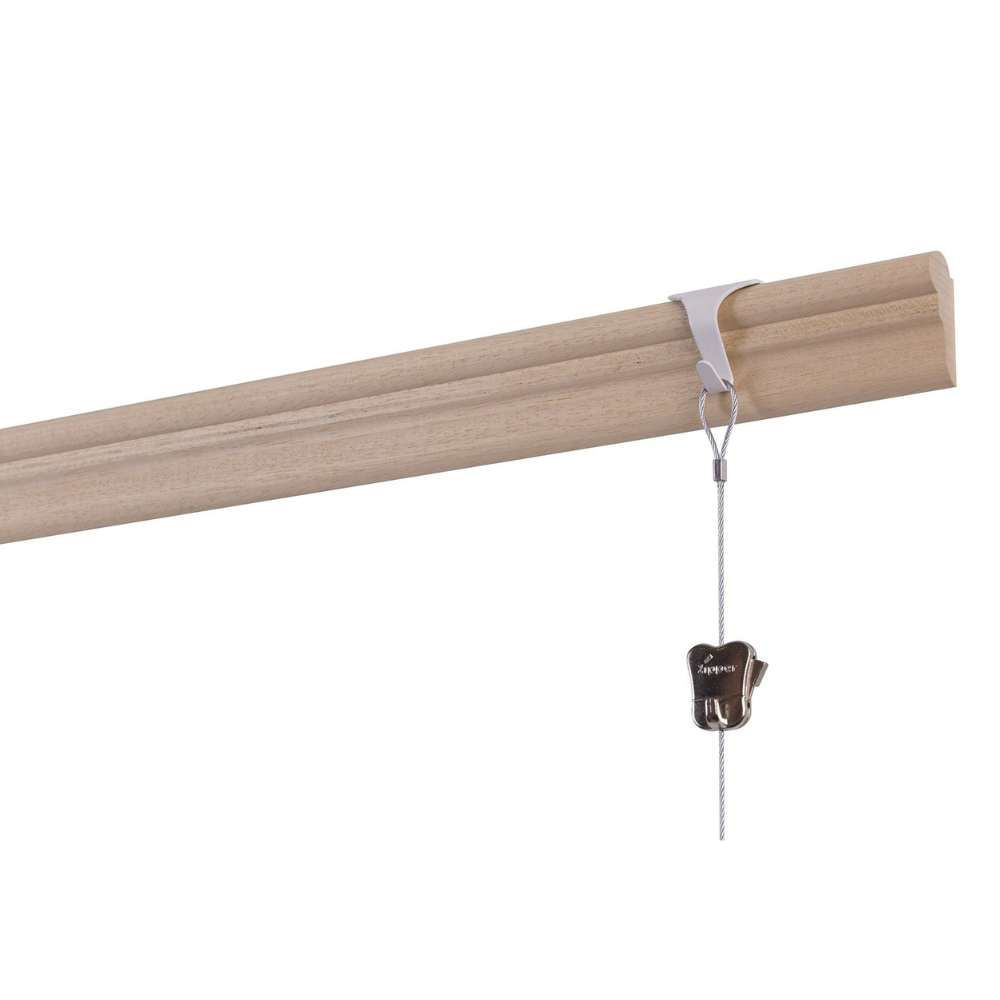 Crochet Windsor STAS câble acier - Suspension tableau design
